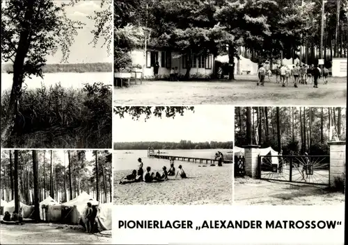 Ak Grünheide in der Mark, Störitzsee, Pionierlager Alexander Matrossow