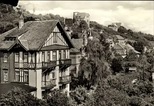 Ak Bad Frankenhausen im Kyffhäuserkreis, Blick zum Weinberg, Fachwerkhäuser