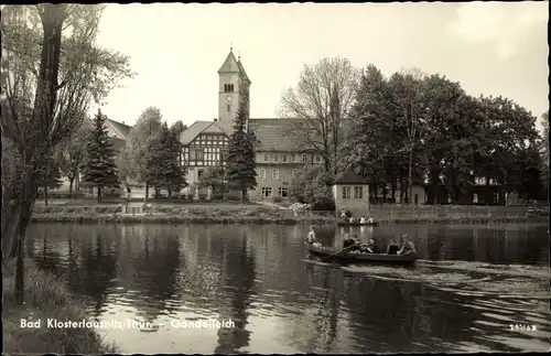 Ak Bad Klosterlausnitz in Thüringen, Gondelteich