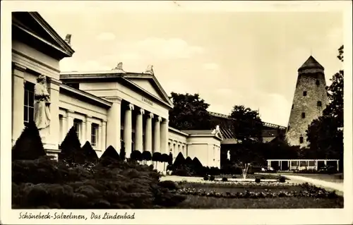 Ak Salzelmen Schönebeck an der Elbe, Das Lindenbad