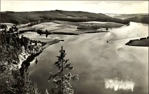 Ak Schleiz Saale Orla Kreis, Stausee der Bleilochtalsperre, Agnesruhe