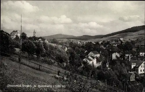 Ak Eibenstock im Erzgebirge Sachsen, Panorama, Auersberg