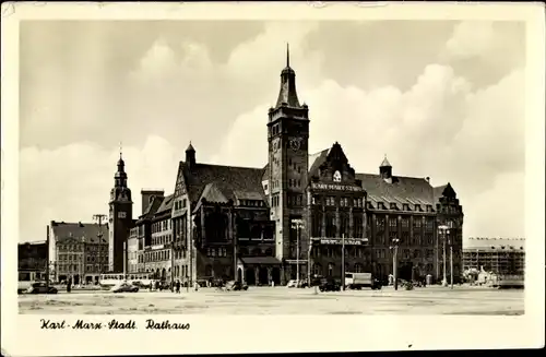 Ak Karl Marx Stadt Chemnitz in Sachsen, Rathaus