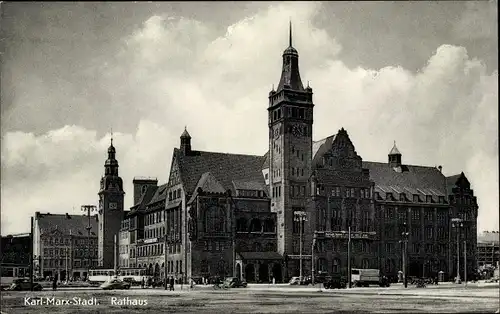 Ak Karl Marx Stadt Chemnitz in Sachsen, Rathaus