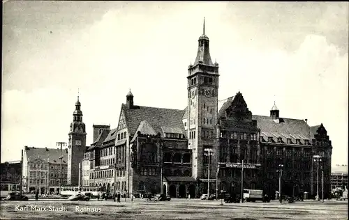 Ak Karl Marx Stadt Chemnitz in Sachsen, Rathaus