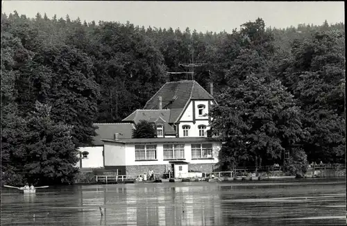 Ak Hainspitz in Thüringen, Konsum-Gaststätte Am See