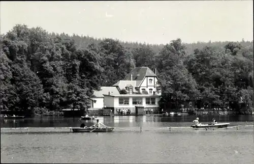 Ak Hainspitz in Thüringen, Konsum-Gaststätte Am See