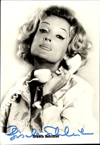 Ak Schauspielerin Gisela Schlüter, Portrait, Autogramm