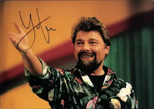 Ak Schauspieler und Fernsehmoderator Jürgen von der Lippe, Autogramm, Portrait