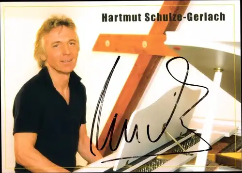 Ak Sänger Hartmut Schulze-Gerlach, Portrait, Autogramm