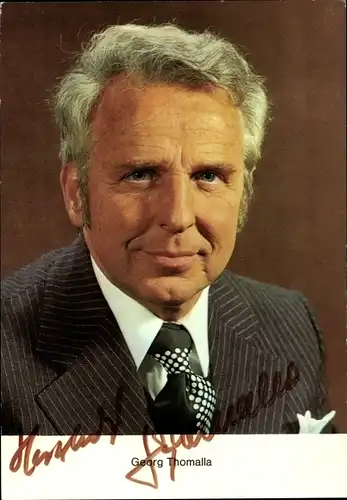 Ak Schauspieler Georg Thomalla, Portrait, Autogramm