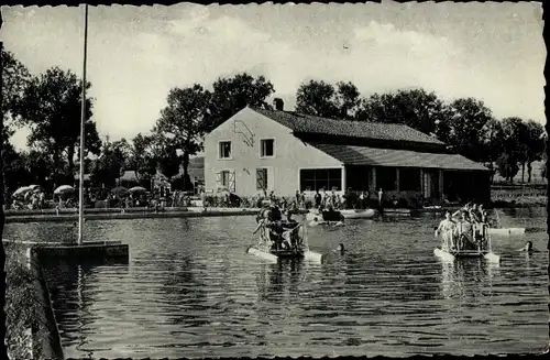Ak Bourbonne les Bains Haute Marne, Lac de la Mezelle