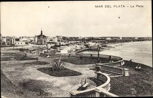 Ak Mar del Plata Argentinien, La Perla, Panorama