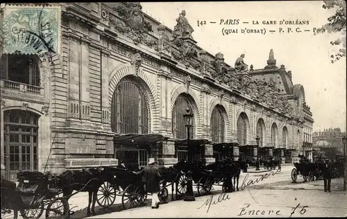 Ak Paris, Bahnhof Orleans