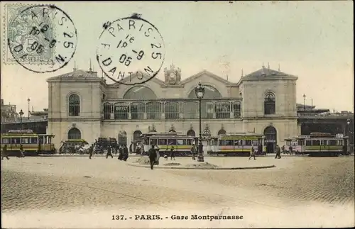 Ak Paris XV Vaugirard, Gare Montparnasse