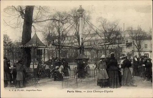 Ak Paris VIII Arrondissement Élysée, Paris lebte, auf den Champs-Élysées