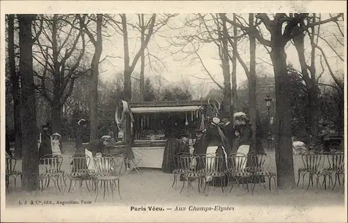 Ak Paris VIII Arrondissement Élysée, Paris lebte, auf den Champs-Élysées