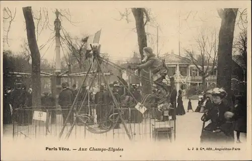 Ak Paris VIII Arrondissement Élysée, Paris lebte, auf den Champs-Élysées