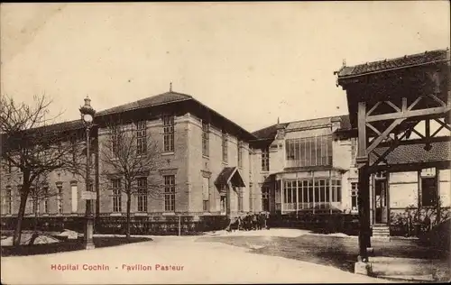 Ak Paris XIV Observatorium, Cochin Hospital, Pasteur-Pavillon