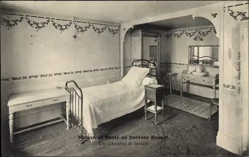 Ak Paris XVIII Montmartre, Gesundheitszentrum von Doctor Bonnet, Krankenzimmer