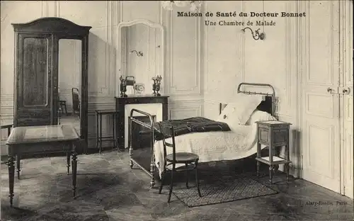 Ak Paris XVIII Montmartre, Gesundheitszentrum von Doctor Bonnet, Krankenzimmer