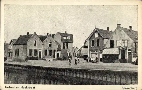 Ak Spakenburg Utrecht Niederlande, Turfwal, Hoekstraat