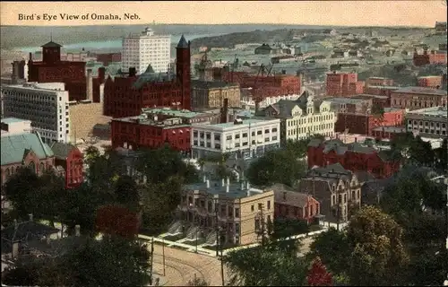 Ak Omaha Nebraska USA, Stadtzentrum