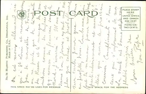 Ak Indianapolis Indiana USA, Market Street, Monument Place