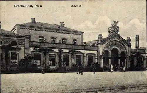 Ak Frankenthal in der Pfalz, Bahnhof