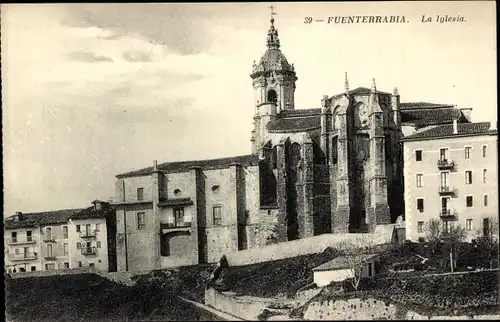 Ak Hondarribia Fuenterrabia Baskenland, La Iglesia
