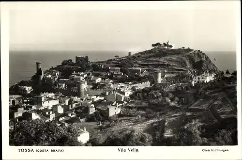 Ak Tossa Costa Brava Katalonien, Gesamtansicht