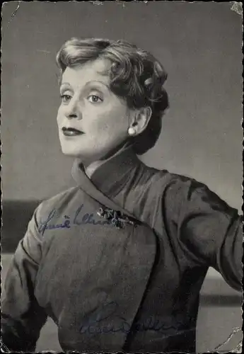 Ak Schauspielerin Luise Ullrich, Portrait, Autogramm