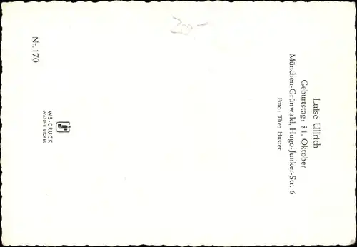 Ak Schauspielerin Luise Ullrich, Portrait, Autogramm