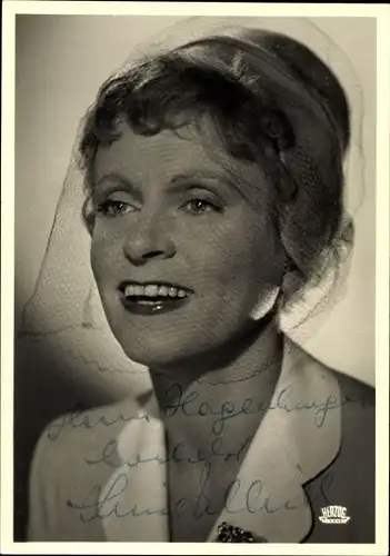 Ak Schauspielerin Luise Ullrich, Portrait, Autogramm