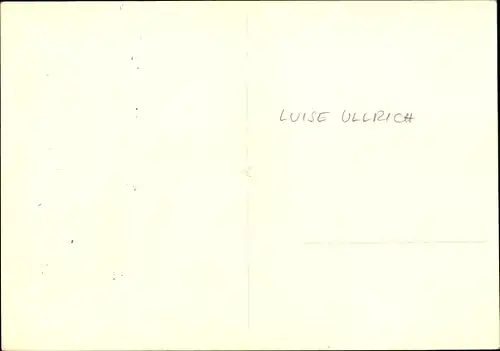 Ak Schauspielerin Luise Ullrich, Portrait, Autogramm