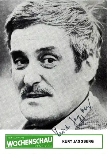 Ak Schauspieler und Regisseur Kurt Jaggberg, Autogramm