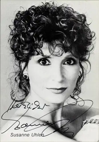 Ak Schauspielerin Susanne Uhlen, Portrait, Autogramm