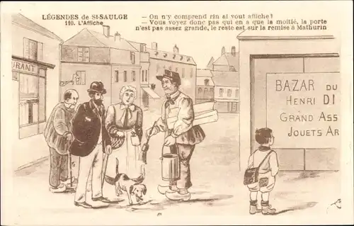 Ak Legende de Saint Saulge, Das Plakat