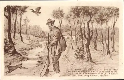 Ak Legende de Saint Saulge, Der Jäger der Wälder von Saxi