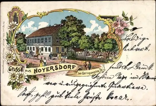 Litho Hoyersdorf Geringswalde Sachsen, Gasthaus