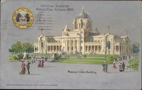 23 Litho St Louis Missouri USA, World's Fair 1904, diverse Ansichten