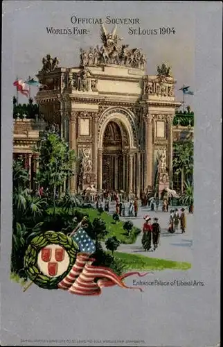 23 Litho St Louis Missouri USA, World's Fair 1904, diverse Ansichten