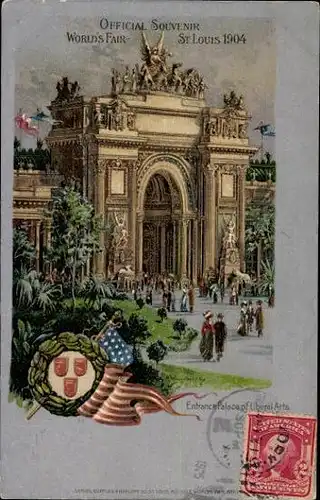 23 Litho St Louis Missouri USA, World's Fair 1904, diverse Ansichten
