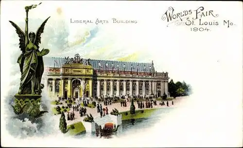 23 Litho St Louis Missouri USA, World's Fair 1904, diverse Ansichten