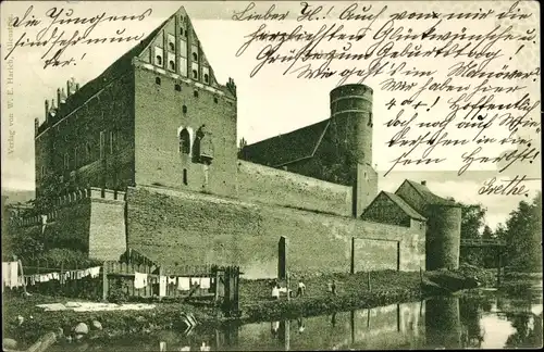 Ak Olsztyn Allenstein Ostpreußen, Burgpartie