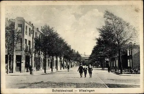 Ak Vlissingen Zeeland Niederlande, Scheldestraat