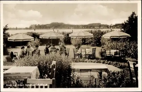 Ak Einfeld Neumünster in Holstein, Gaststätte Krug zur Alten Schanze, Einfelder See, Bundesstraße 4