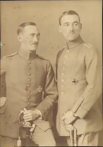Foto Deutsche Soldaten in Uniformen, Eisernes Kreuz, I WK