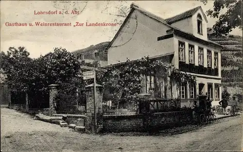 Ak Lohrsdorf Bad Neuenahr Ahrweiler in Rheinland Pfalz, Gasthaus, Weinrestaurant Zur Landeskrone