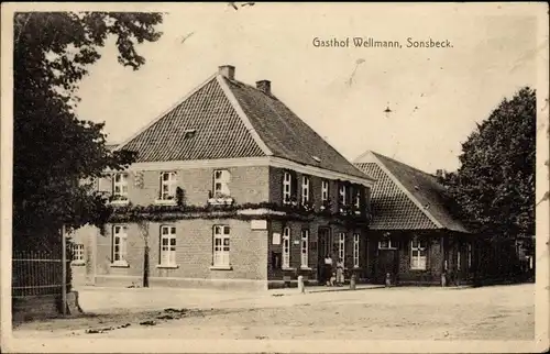 Ak Sonsbeck Nordrhein Westfalen, Gasthof Wellmann